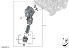 Масляный фильтр смаз.сист.,теплообменник
