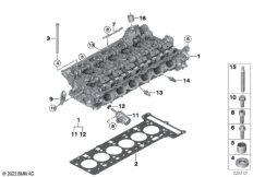 Головка блока цилиндров-доп.элементы