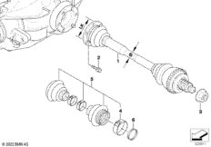 Выходной вал с сепаратором шарикоподш.