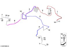Трубопровод тормозного привода Пд