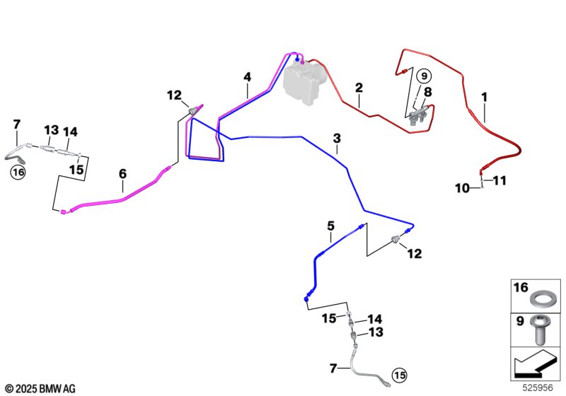 Трубопровод тормозного привода Пд