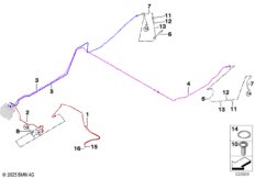 Трубопровод тормозного привода Зд