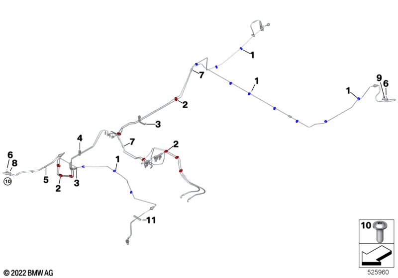 Держатель трубопровода тормоз.системы