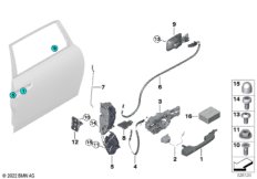 Система замков задней двери