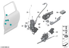 Система замков задней двери