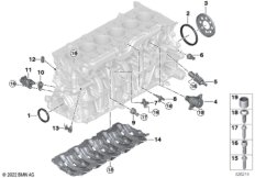 Блок цилиндров/дополнительные элементы