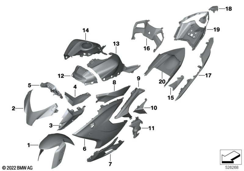 Окрашенные детали WN2L Racing-синий