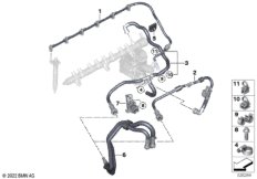 Топливопровод/ элементы крепления