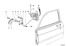 Привод двери/замок двери Пд