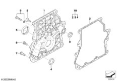 Крышка блока ГРМ