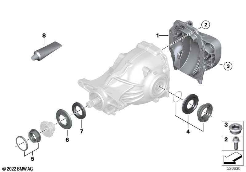 Редуктор заднего моста детали - 205