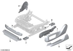 Накладка переднего сиденья с э/приводом