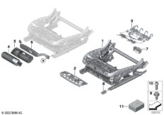 Стденье Пд, каркас подушки эл.сиденья