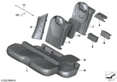 Мягкая часть и обивка заднего сиденья