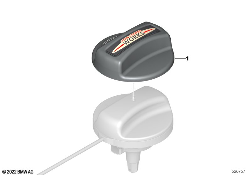 Крышка пробки топливного бака карбон