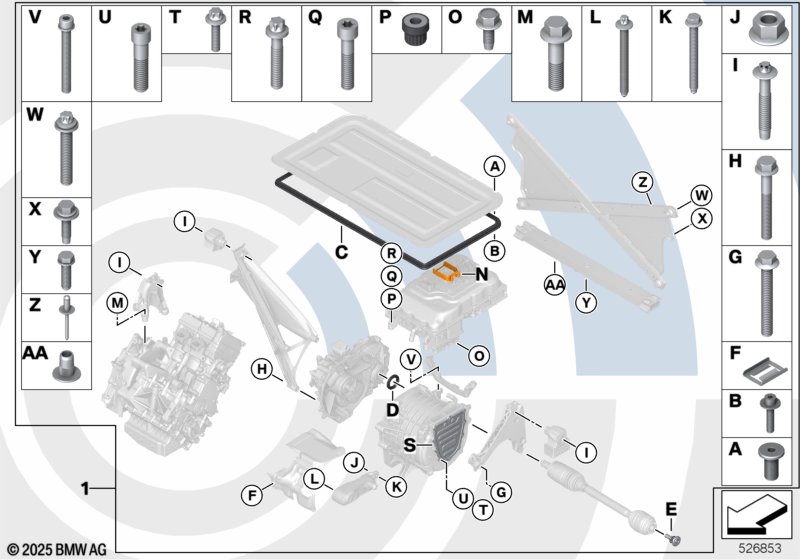 Монтажный комплект электромашины