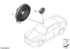 Детали динамика в двери Зд