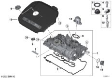 Крышка головки блока цилиндров/доп.эл.