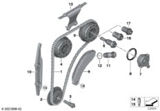 Приводная цепь механ.газораспред. Вх