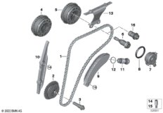 Приводная цепь механ.газораспред. Вх
