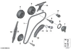 Приводная цепь мех.газораспред.Вх-VANOS