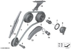 Приводная цепь механ.газораспред. Вх
