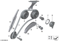 Приводная цепь механ.газораспред. Вх