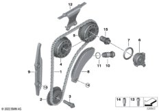 Приводная цепь механ.газораспред. Вх