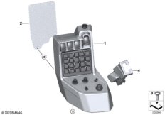 Панель управления в центральной консоли