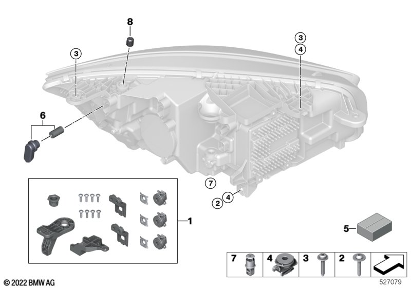 Детали фары