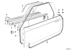 Уплотнитель двери впереди
