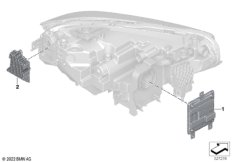 Детали электронного блока фары