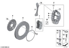 Диск тормозного механизма перед.колеса