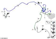Трубопровод тормозного привода Пд