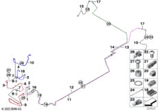 Трубопровод тормозного привода Зд