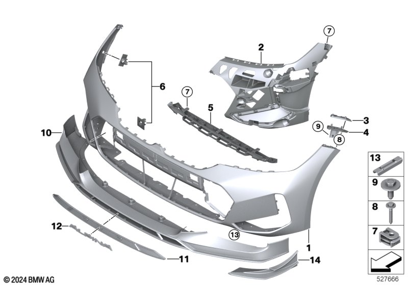 G20N передний бампер M-tech PDC/PMA