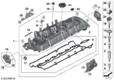 Крышка головки блока цилиндров/доп.эл.