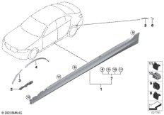 Накладка M порог / арка колеса