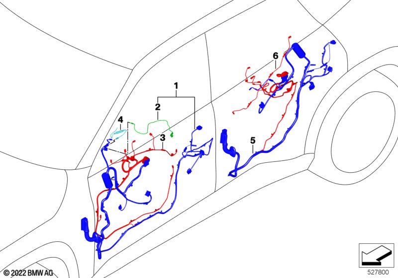 Жгуты проводов двери