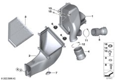 Глушитель шума всасыв./сменн.эл.фильтра