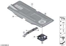 Крепление батареи и дополнит. элементы