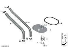 Детали крепления топливного бака