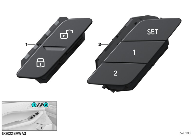 Кнопка обшивки двери