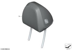 Инд.подголовник спортивного сиденья Пд