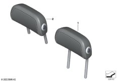 Инд.подголовник спортивного сиденья Зд
