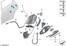 Система замков задней двери