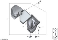 Глушитель шума всас./смен.элем.фил./HFM