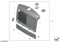 К-т доосн.,решетка радиатора,темный хром