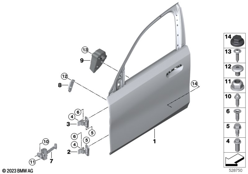 Дверь Пд, петли/ограничитель двери