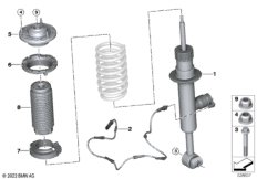 Амортизационная стойка сзади / VDC